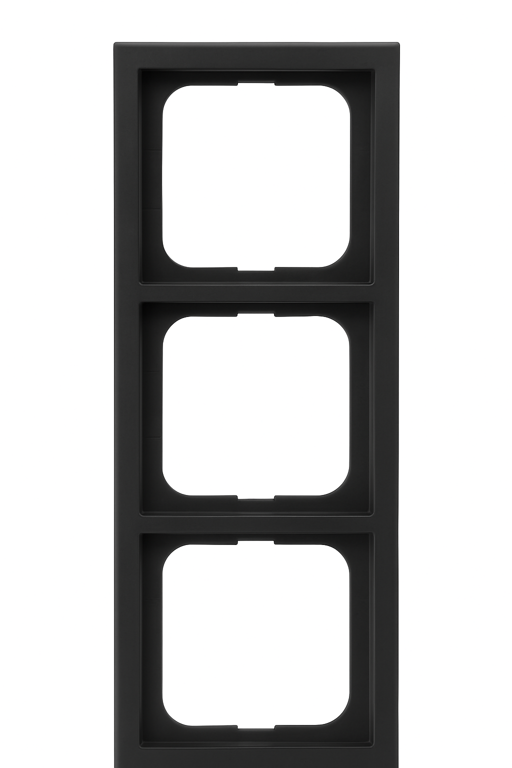 Abdeckrahmen 3-fach schwarz matt - future® linear - matt 1723-885K