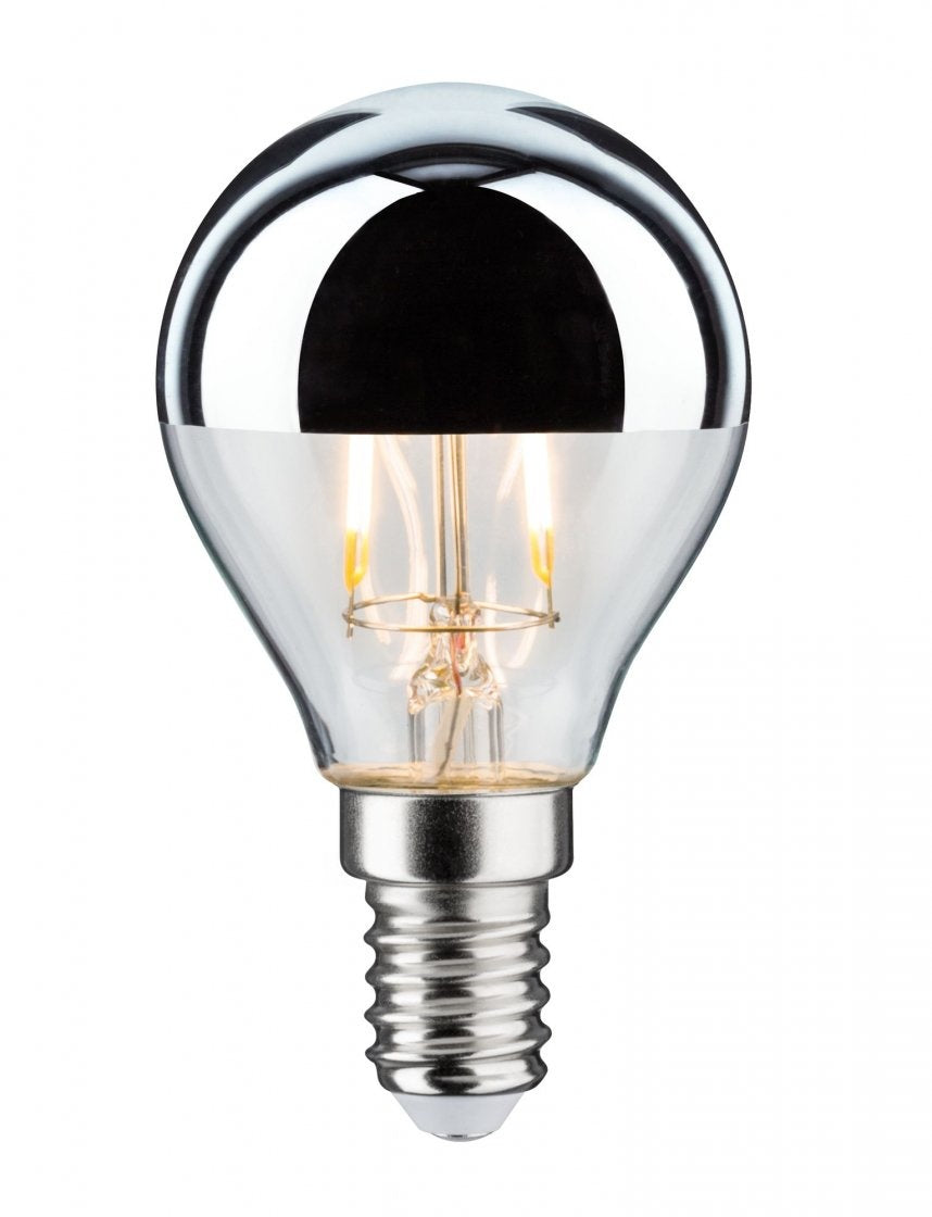 Modern Classic Edition LED Tropfen Kopfspiegel E14 230V 220lm 2,6W 2700K Kopfspiegel Silber E14 230V 220lm 2,6W 2700K Kopfspiegel Silber