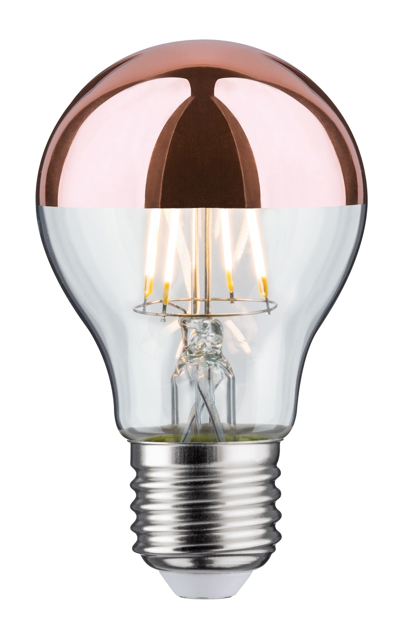 LED Standardform 6,5 Watt E27 Kopfspiegel Kupfer Warmweiß