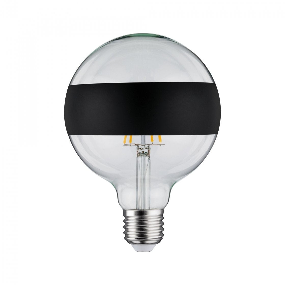 Modern Classic Edition LED Globe Ringspiegel E27 230V 640lm 6,5W 2700K Ringspiegel Schwarz matt