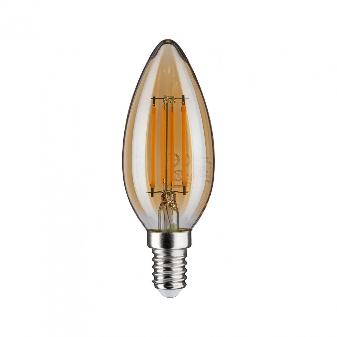 Vintage Edition LED Kerze klares Glas E14 230V 430lm 4,7W 2500K Gold