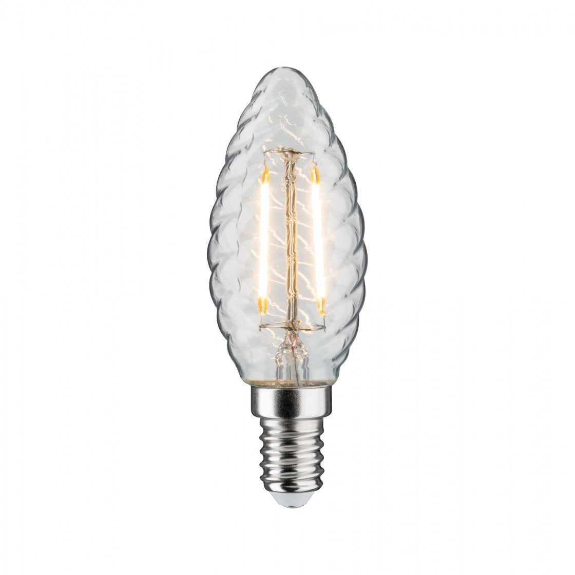 Vintage Edition LED Kerze gedrehtes Glas E14 230V 280lm 2,6W 2700K Klar