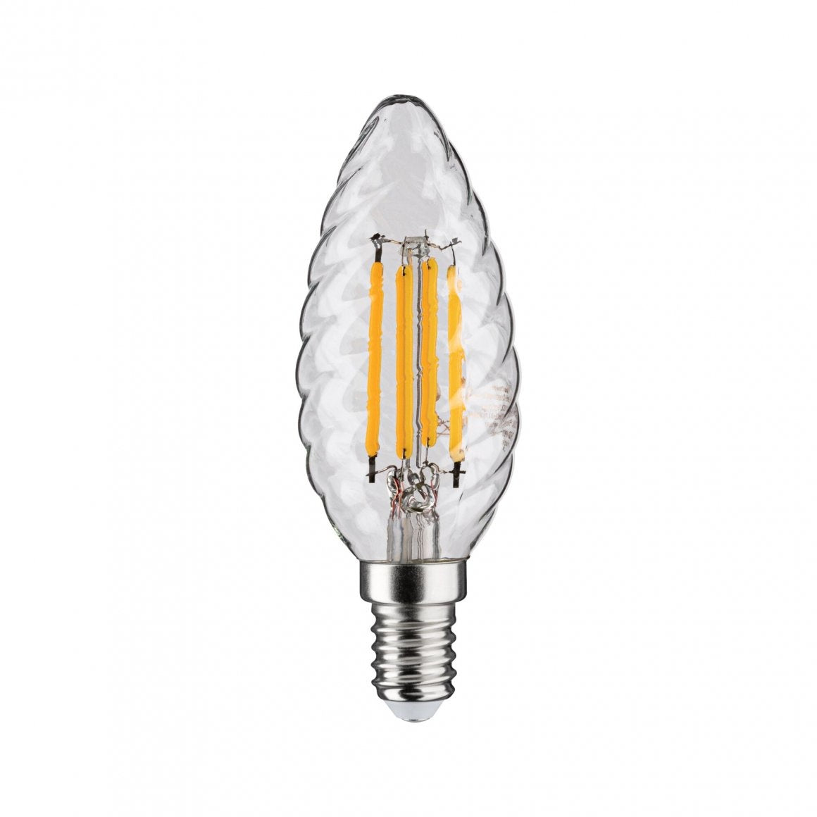 Vintage Edition LED Kerze gedrehtes Glas E14 230V 450lm 4,7W 2700K Klar