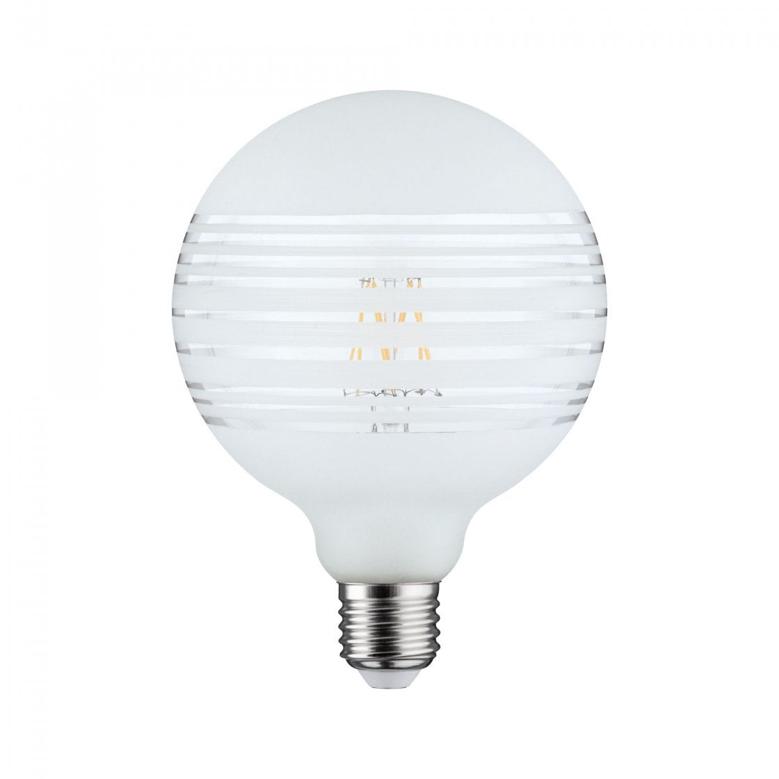 Modern Classic Edition LED Globe Ringspiegel längst liniert E27 230V 470lm 4,5W 2600K Ringspiegel weiß