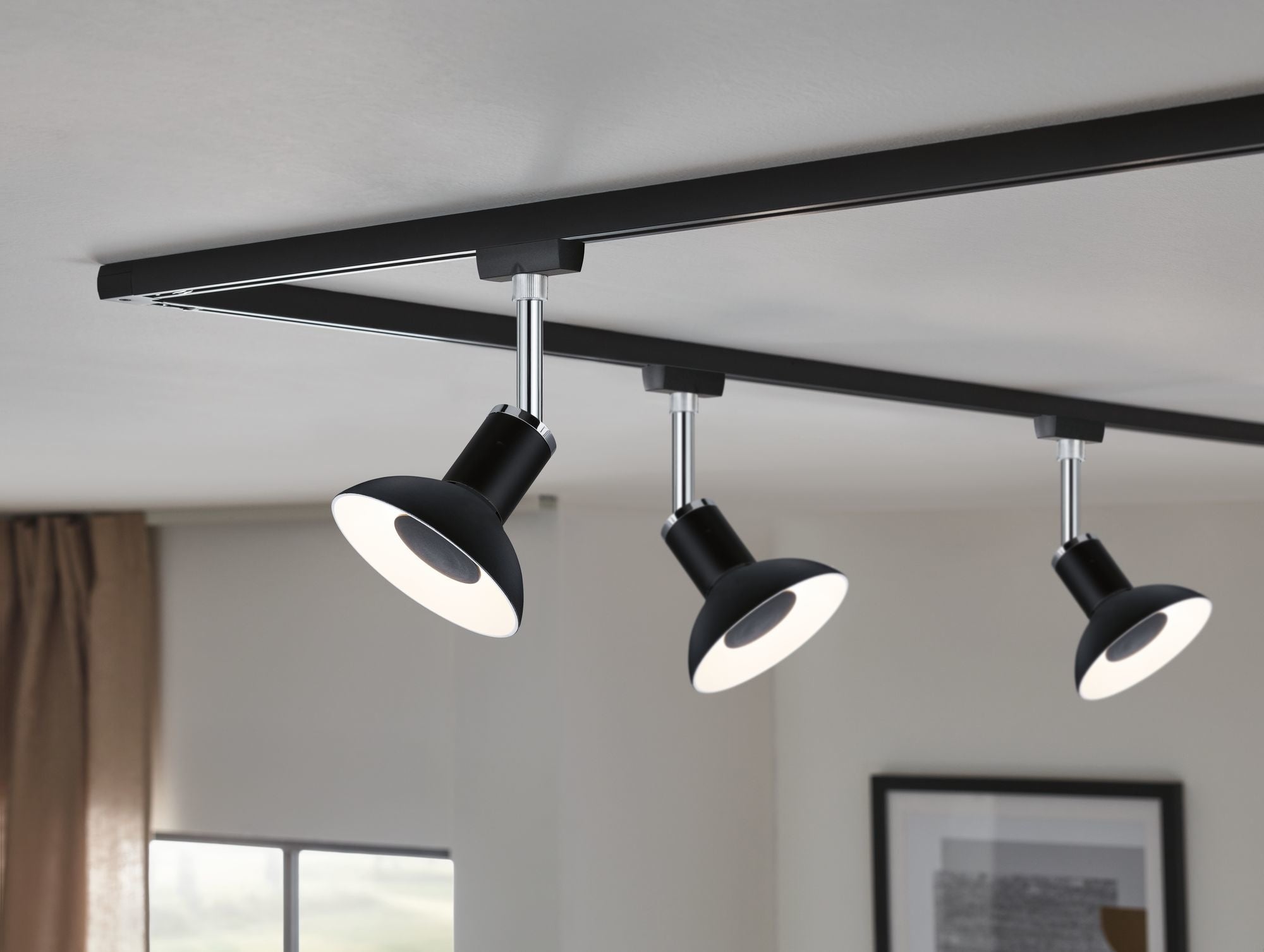 LED Reflektor Schwarz/Weiß GU10 4,9W 230V 3-Stufen-dimmbar