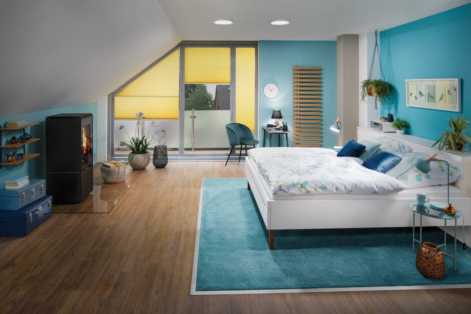 LED Panel Abia rund 300mm 22W 2.700K Chrom matt
