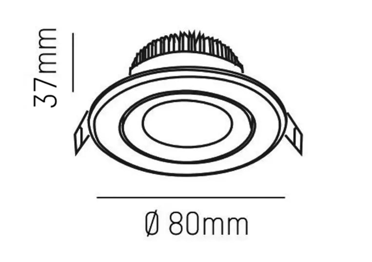 AGON ROUND EINBAUSTRAHLER