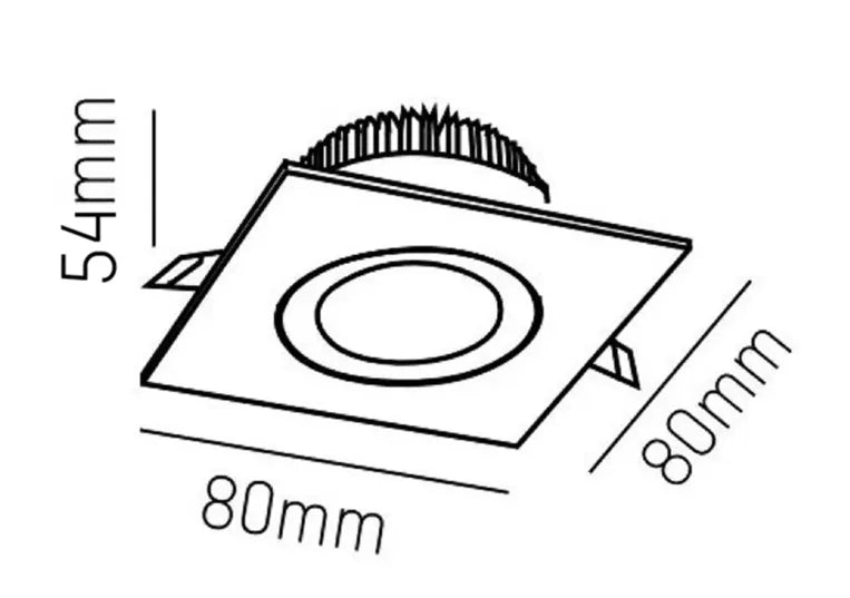 AGON SQUARE EINBAUSTRAHLER