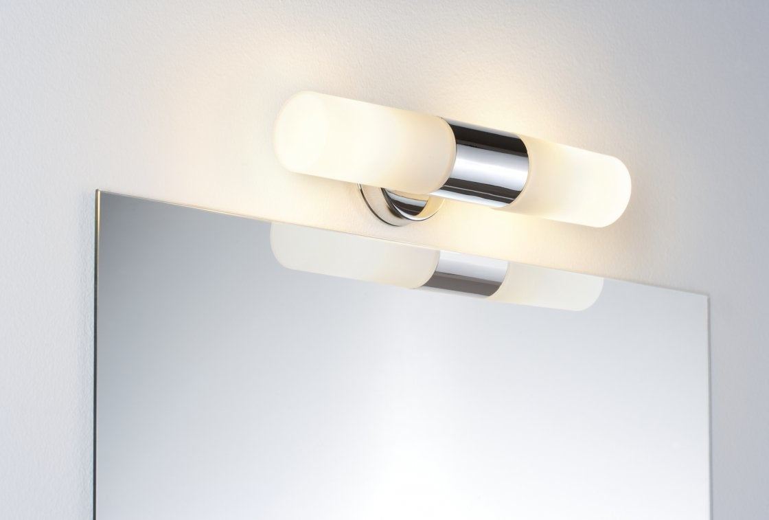 Spiegelleuchte Lenia IP44 E14 230V max. 2x20W Chrom/Opak