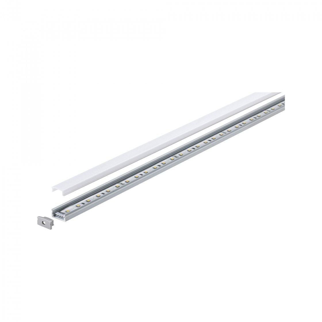 LED Strip Profil Base Weißer Diffusor 2m