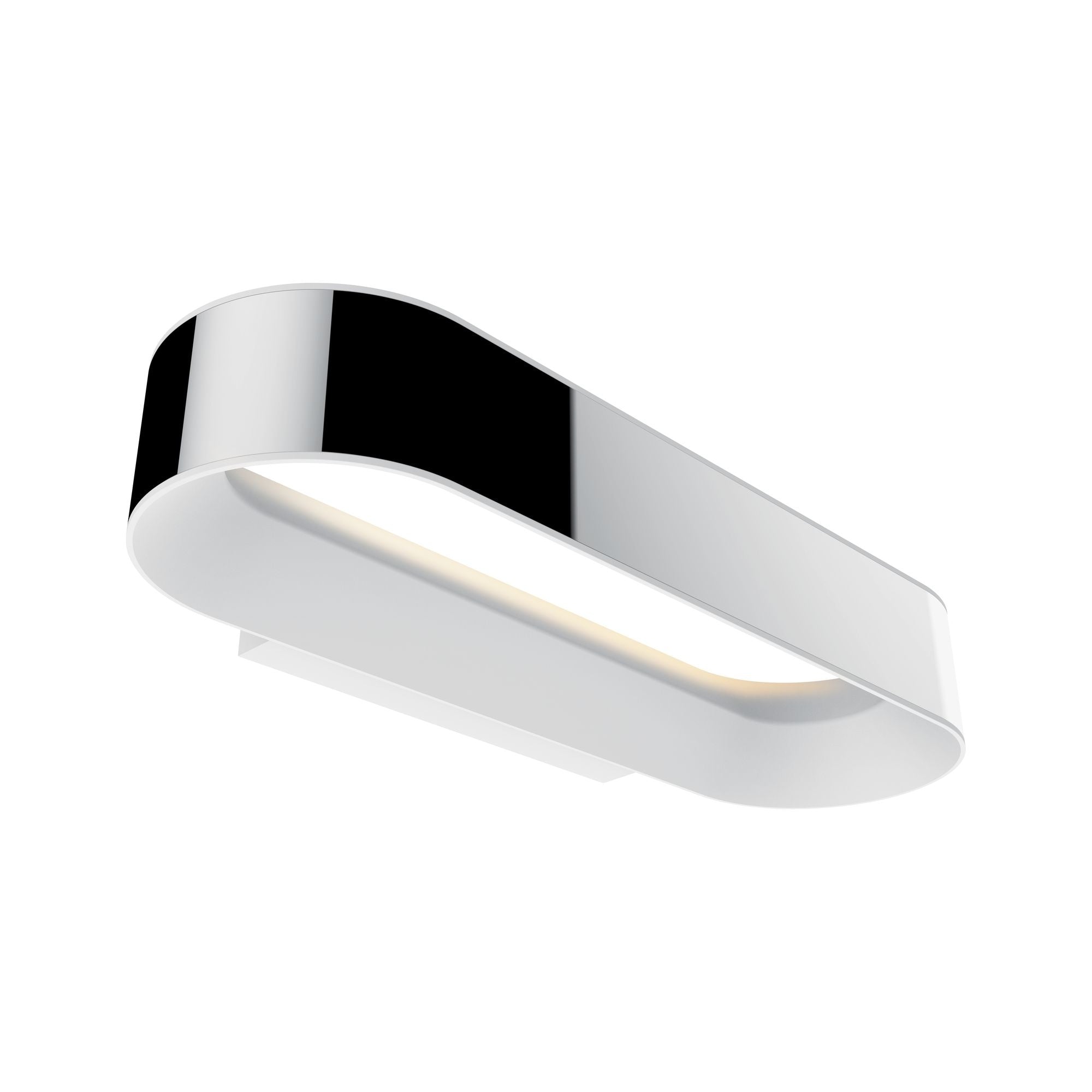 LED Wandleuchte Agena IP44 20W Chrom/Weiß matt dimmbar