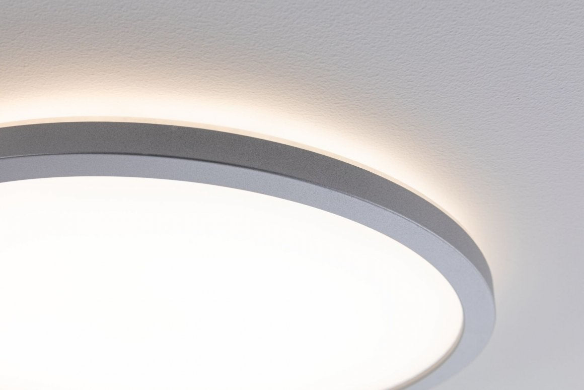 LED Panel Atria Shine rund 420mm 3000K Chrom matt