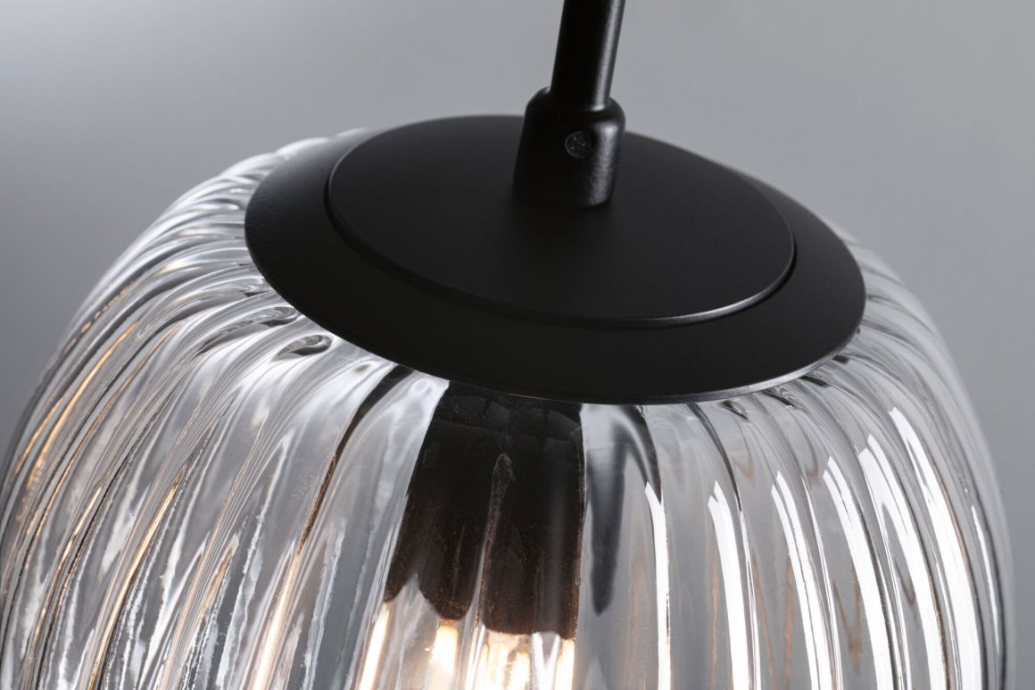 LED Pendelleuchte Ruya E14 max. 20W Glas/Schwarz matt - Paulmann - lightnox.de