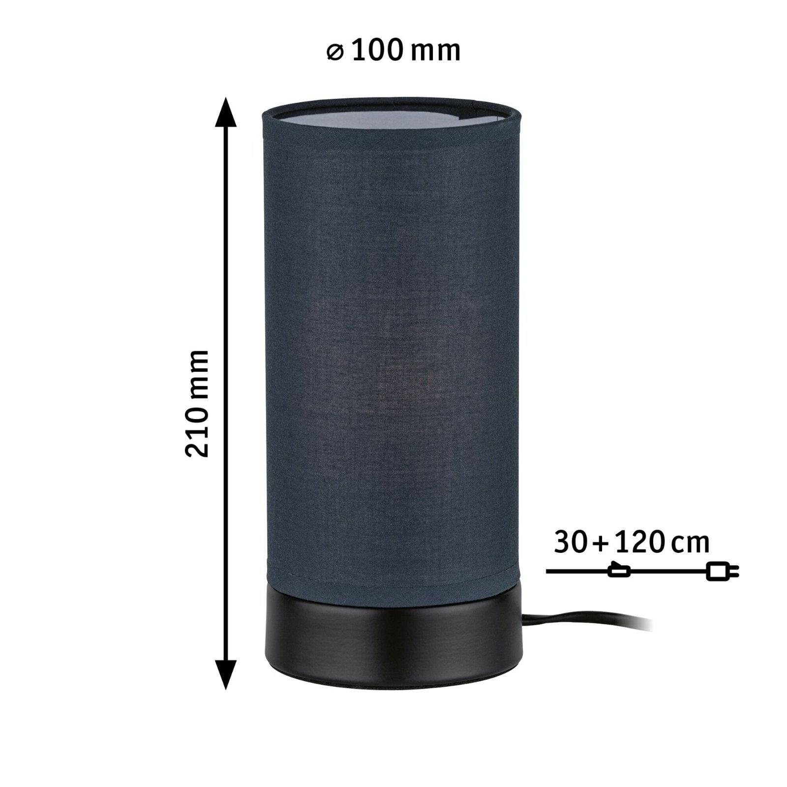 Pia E14 max. 25W Schwarz matt