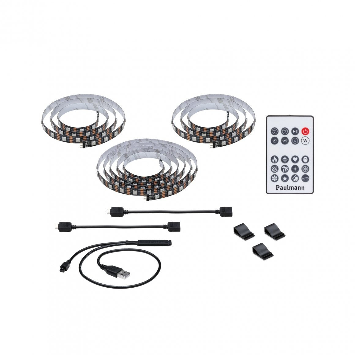 EntertainLED USB LED Strip TV-Beleuchtung 75 Zoll 3,1m 5W 60LEDs/m RGB+