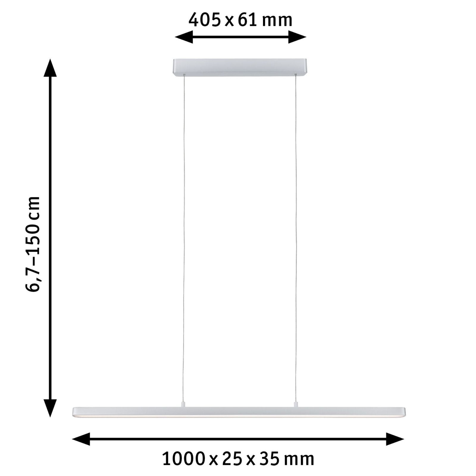 LED Pendelleuchte Lento