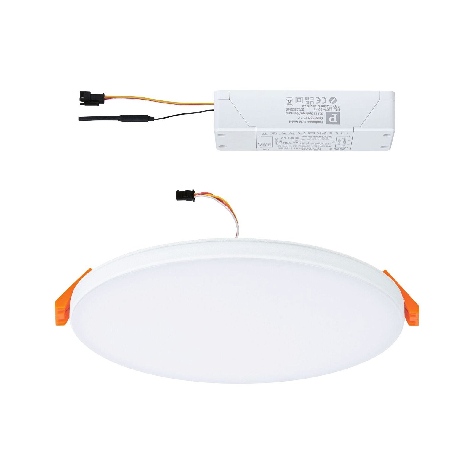 VariFit LED Einbaupanel Veluna Edge IP44 rund 160mm 1000lm Tunable White Weiß dimmbar