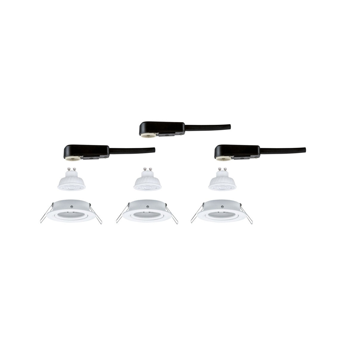 LED Einbauleuchte Nova GU10 Flat schwenkbar 3x4,9W 3x550lm 230V 2700 Kelvin