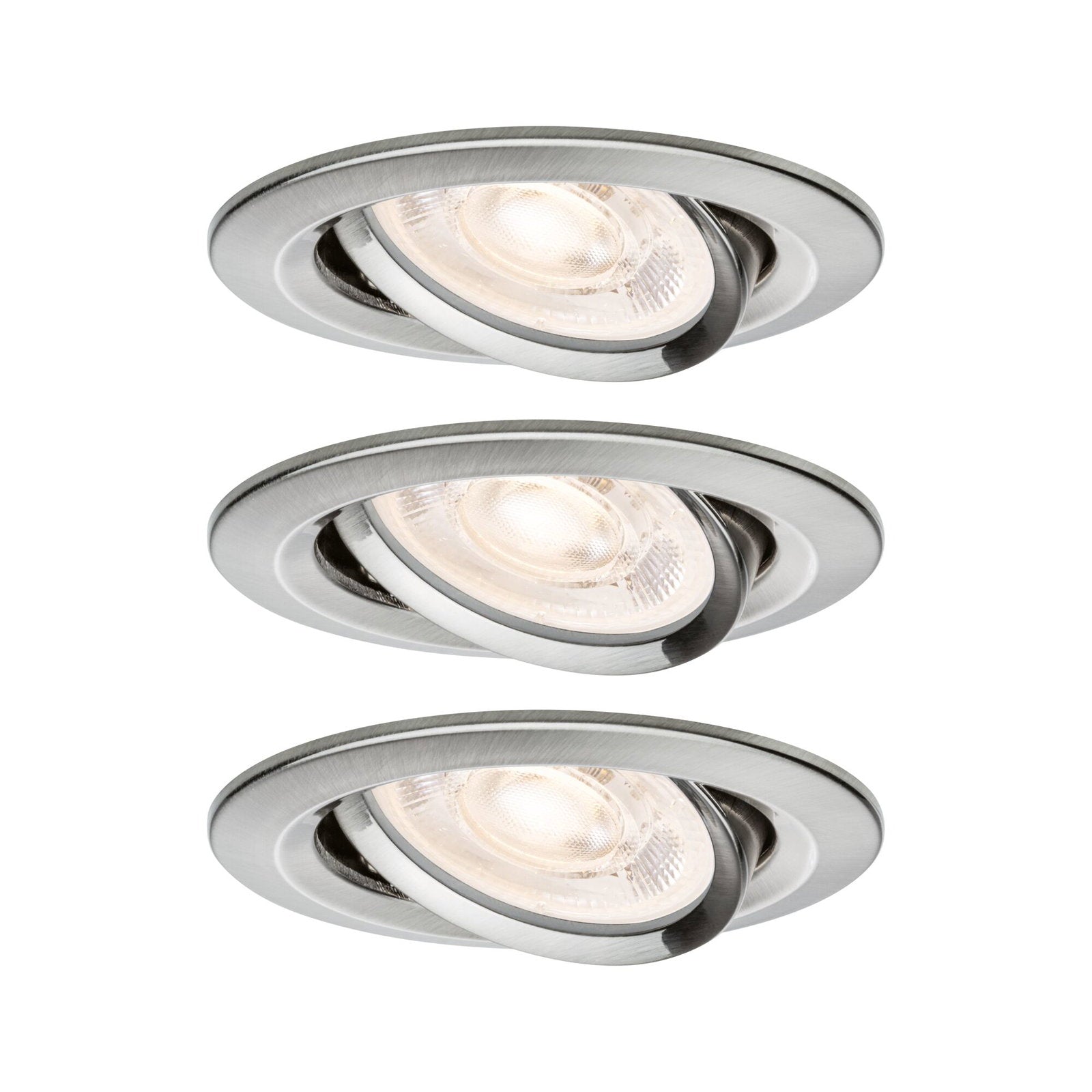 LED Einbauleuchte Nova GU10 Flat schwenkbar 3x4,9W 3x550lm 230V 2700 Kelvin