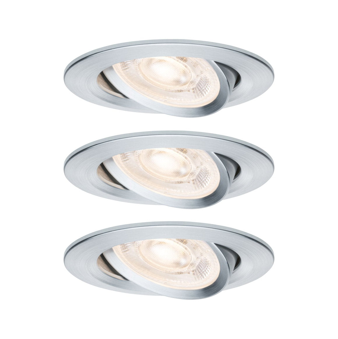 LED Einbauleuchte Nova GU10 Flat schwenkbar 3x4,9W 3x550lm 230V 2700 Kelvin