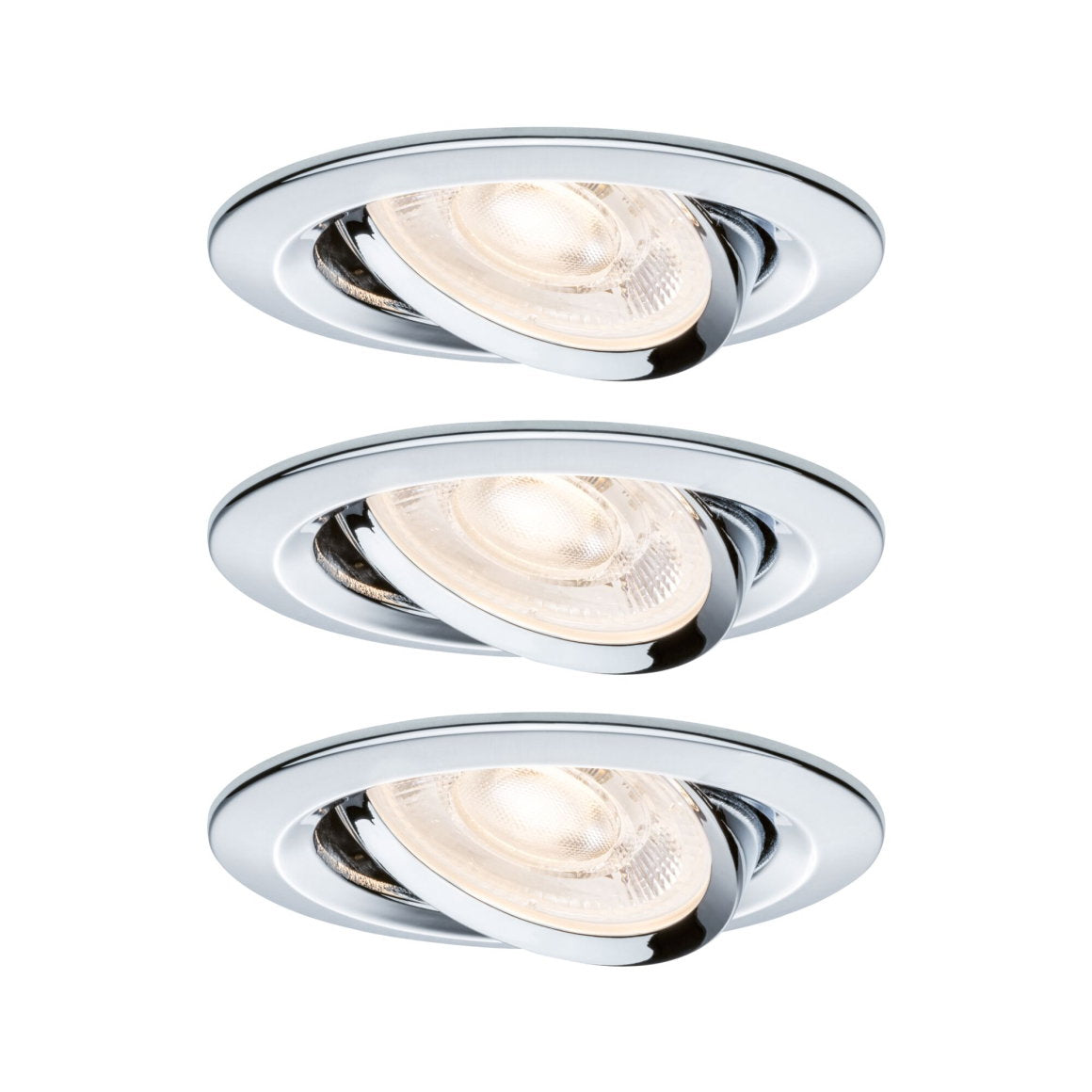 LED Einbauleuchte Nova GU10 Flat schwenkbar 3x4,9W 3x550lm 230V 2700 Kelvin