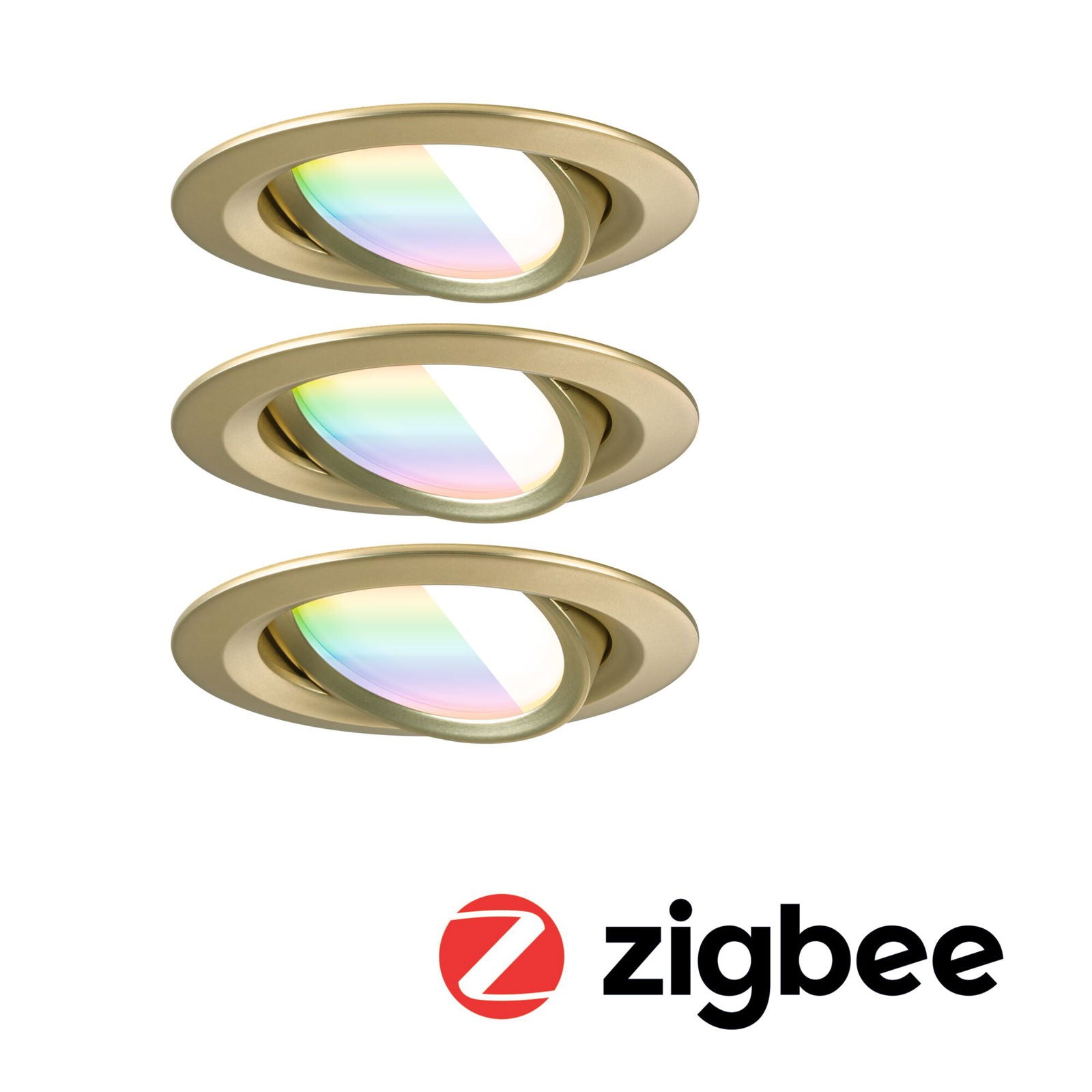LED Einbauleuchte Nova Coin IP44 rund 78mm Tunable White/RGBW 3x6W 3x530lm 230V Aluminium - Paulmann - lightnox.de