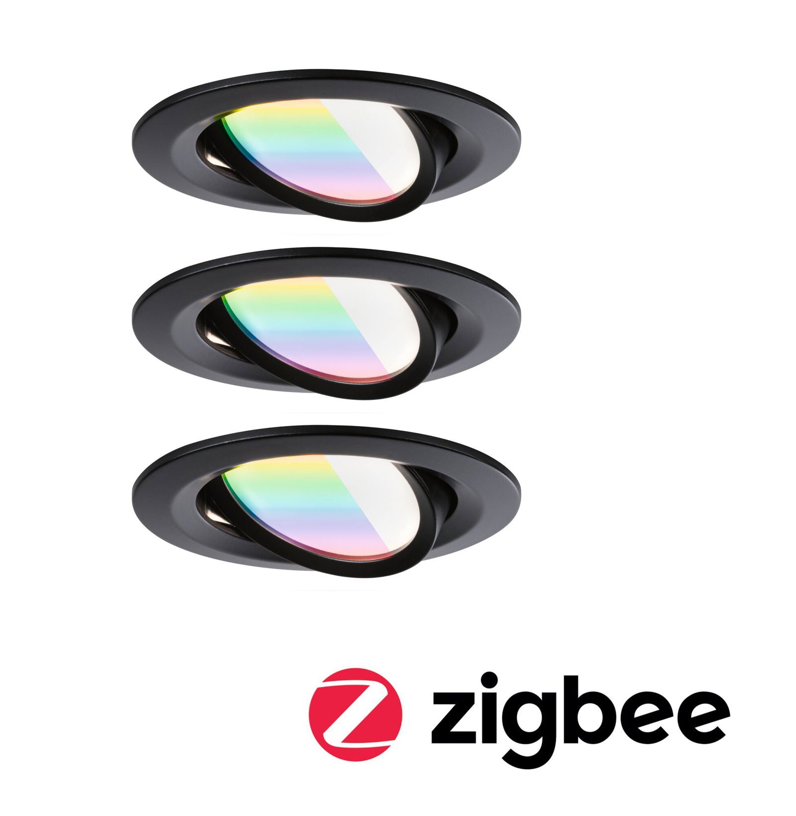LED Einbauleuchte Nova Coin IP44 rund 78mm Tunable White/RGBW 3x6W 3x530lm 230V Aluminium - Paulmann - lightnox.de