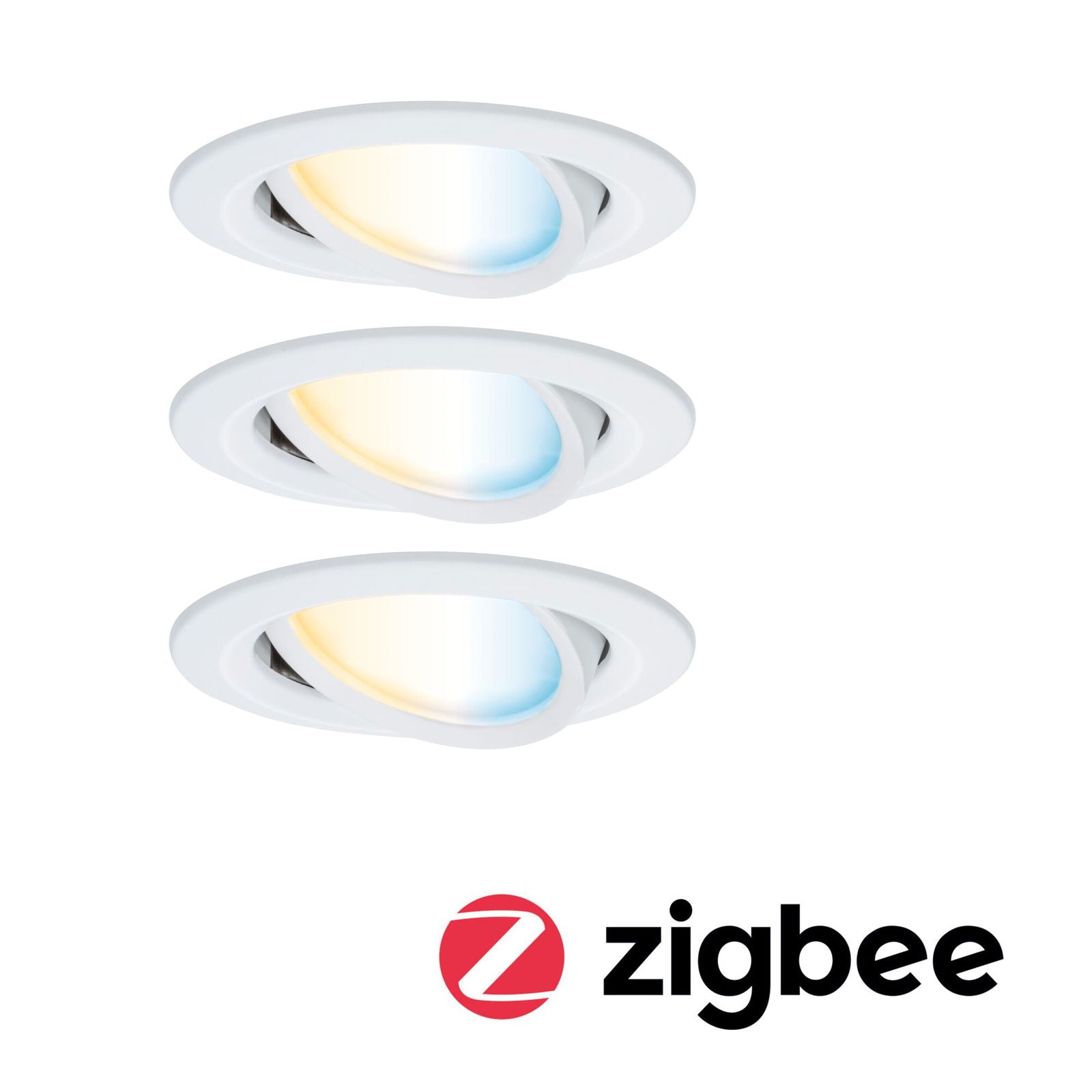LED Einbauleuchte Nova Coin IP44 rund 78mm Tunable White/RGBW 3x6W 3x530lm 230V Aluminium - Paulmann - lightnox.de