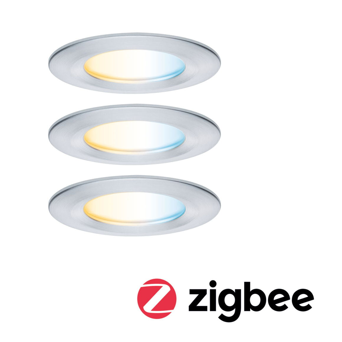 LED Einbauleuchte Nova Coin IP44 rund 78mm Tunable White/RGBW 3x6W 3x530lm 230V Aluminium - Paulmann - lightnox.de