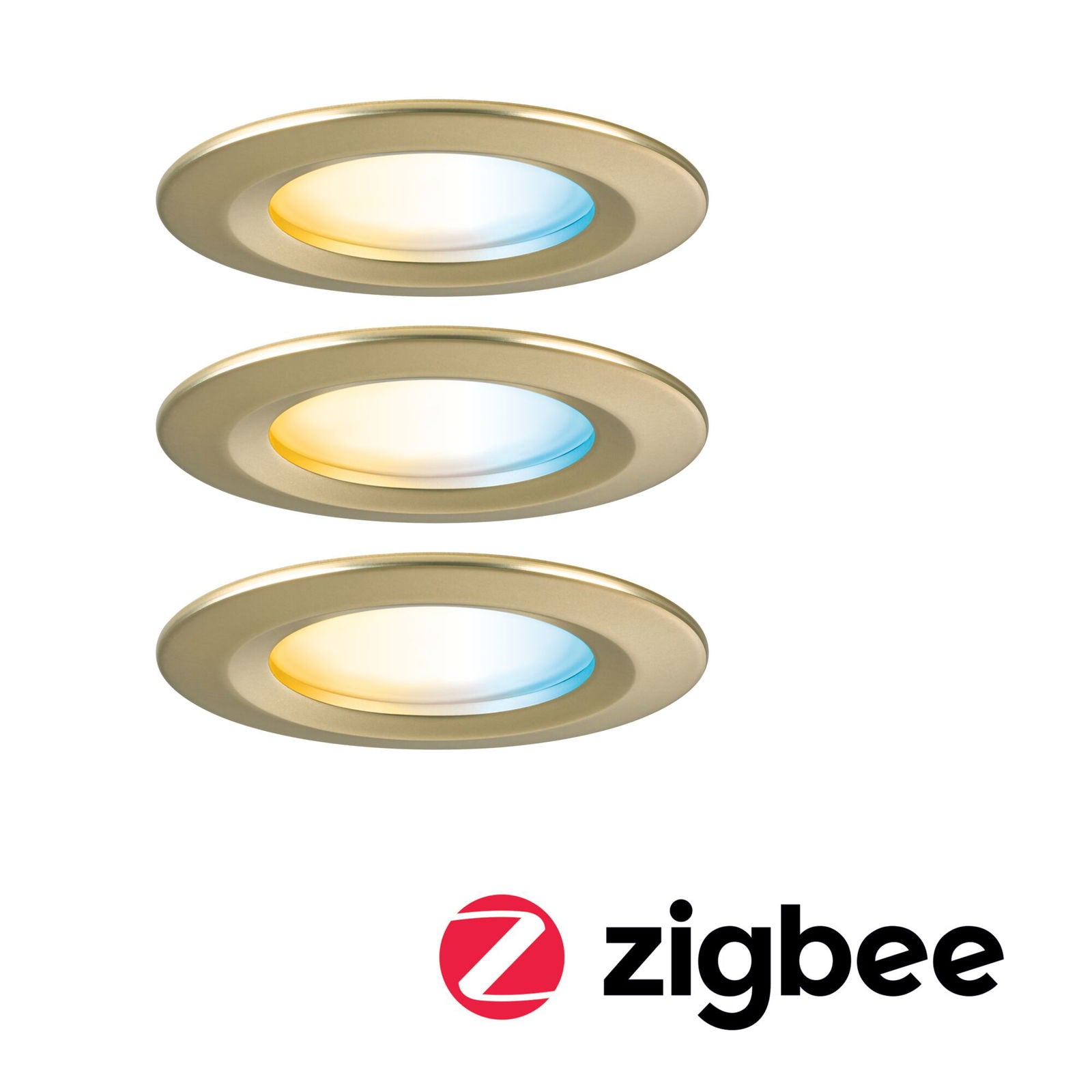 LED Einbauleuchte Nova Coin IP44 rund 78mm Tunable White/RGBW 3x6W 3x530lm 230V Aluminium - Paulmann - lightnox.de
