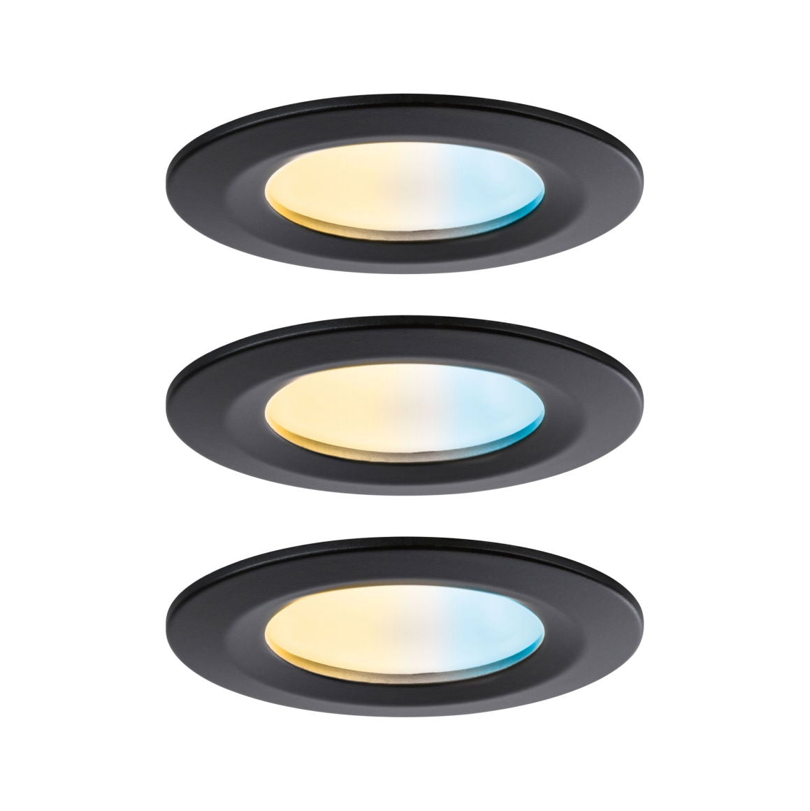 LED Einbauleuchte Nova Coin IP44 rund 78mm Tunable White/RGBW 3x6W 3x530lm 230V Aluminium - Paulmann - lightnox.de