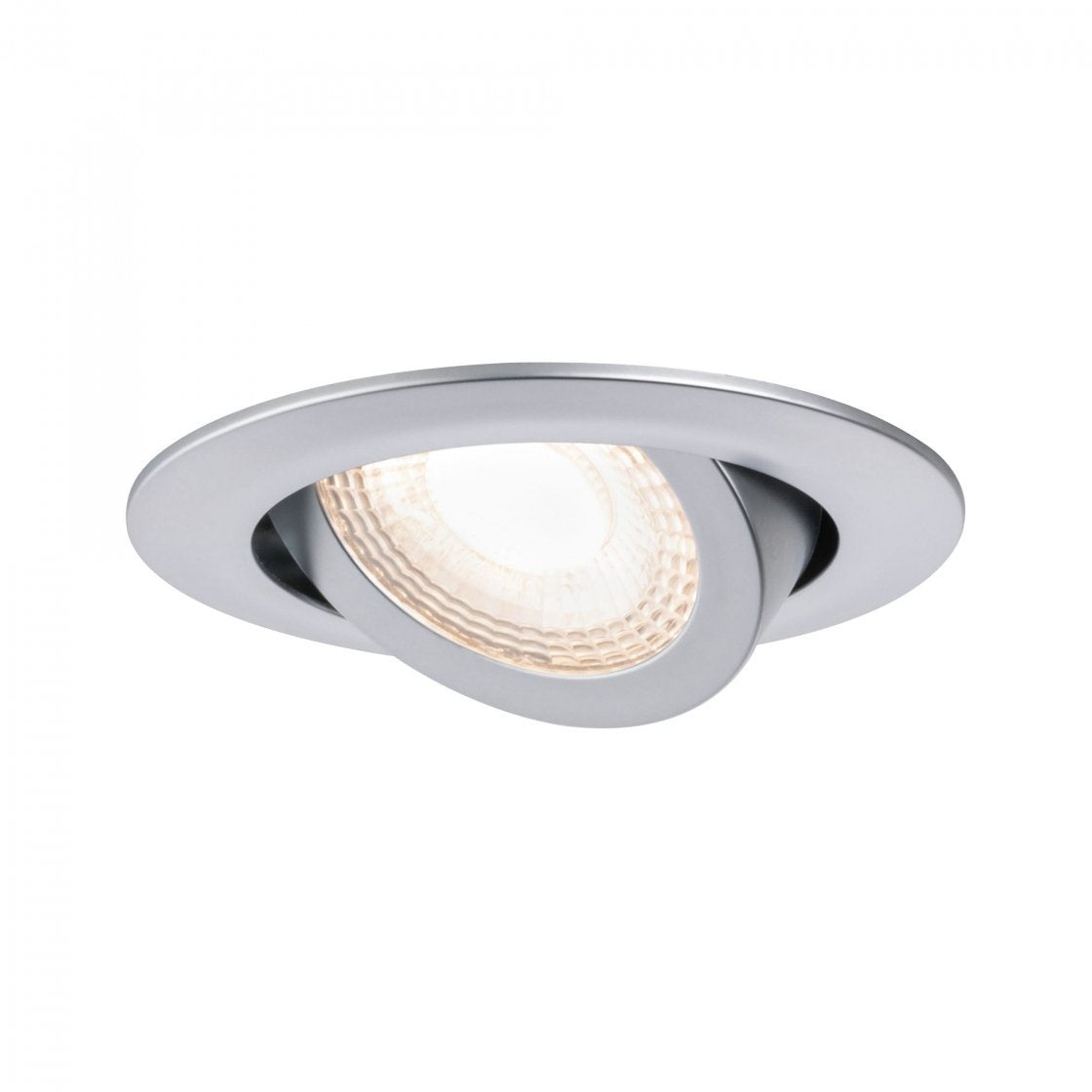 LED Einbauleuchte schwenkbar rund 82mm 70° 3x6W 3x450lm 230V 3000K Chrom matt