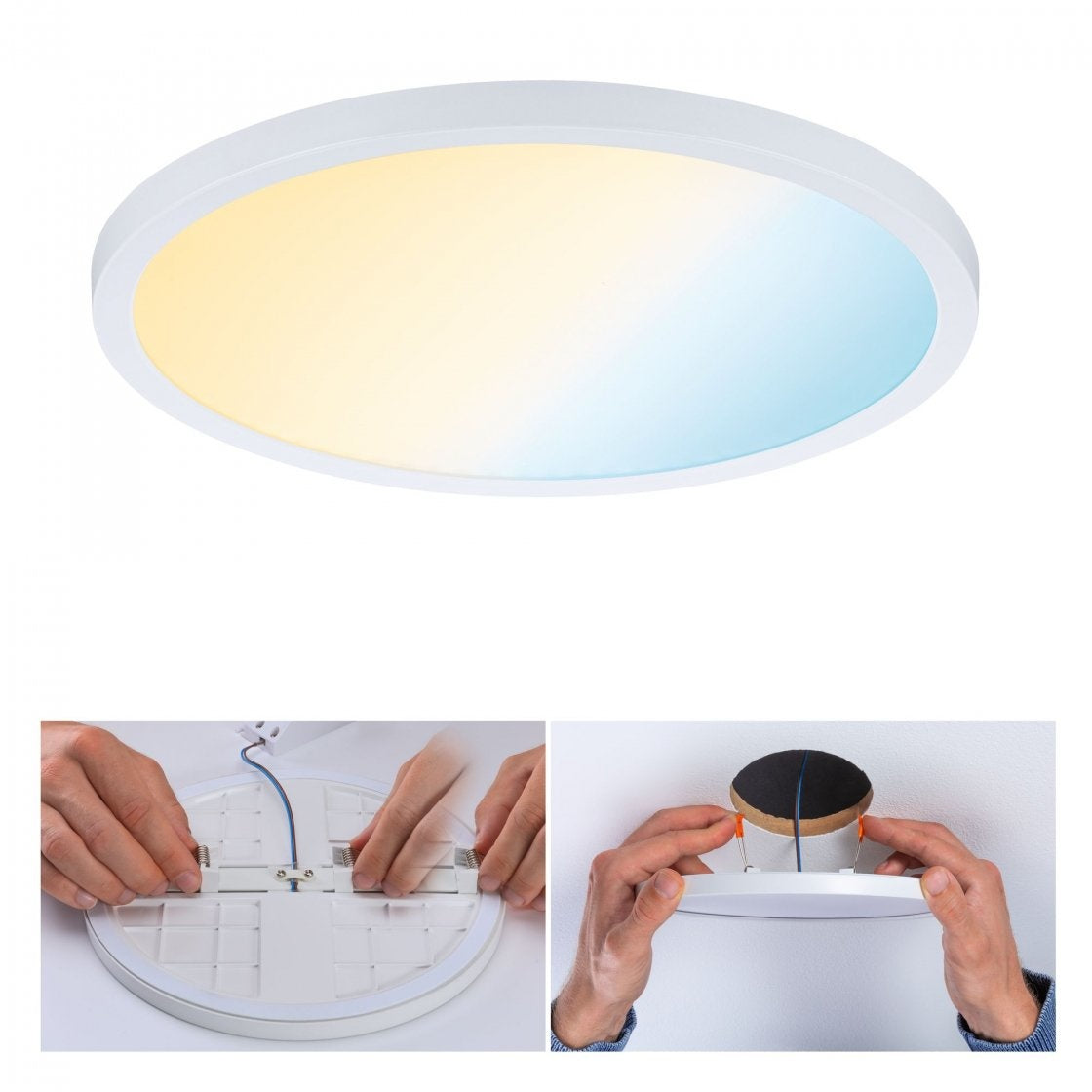 VariFit LED Einbaupanel Areo IP44 rund 230mm Tunable White Weiß dimmbar