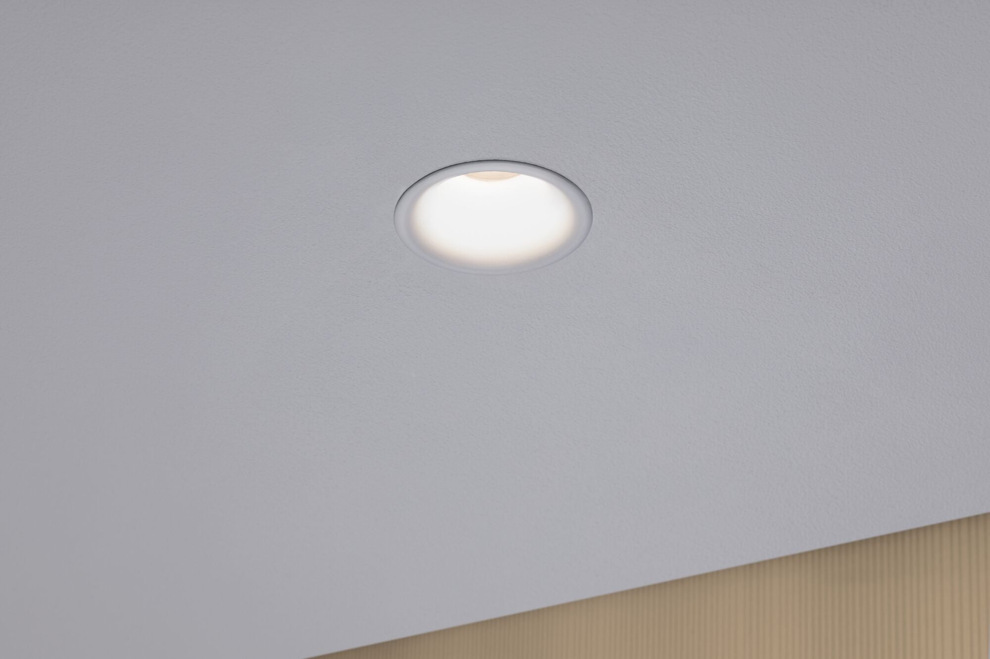 EBL Set Cymbal Coin rigid dim glare-free LED 3x6.8W/530lm 230V 2700K matt white