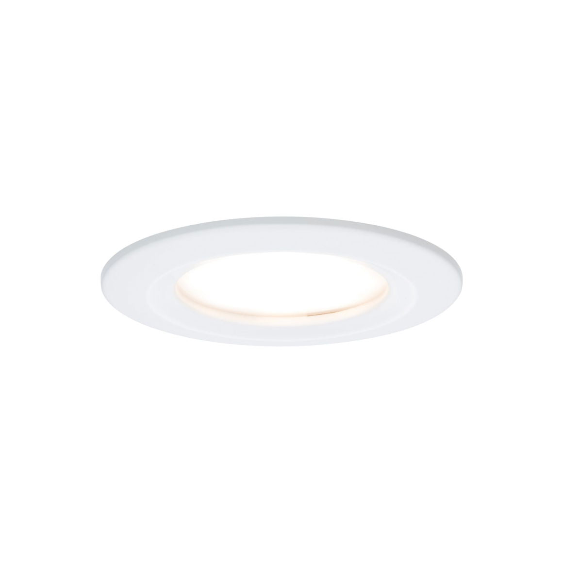 EBL Set Nova Coin rund starr LED 3x6,5W2700K 230V Weiß matt/Alu Einbaustrahler
