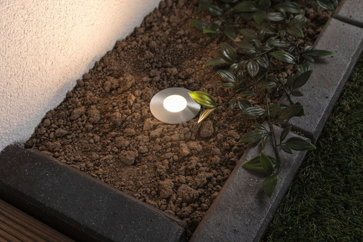 Plug & Shine Bodeneinbauleuchte Floor Mini IP65 3000K 2,5W 24V Silber