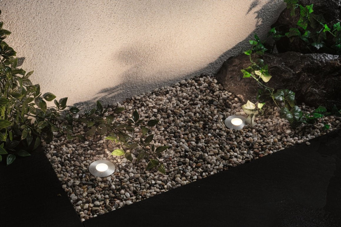 Plug & Shine Bodeneinbauleuchte Floor Mini IP65 3000K 2,5W 24V Silber