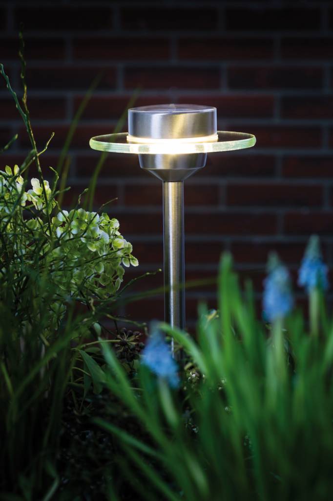 Outdoor Solarspieß Special Line Ufo LED Edelstahl, Klar, 1er Set