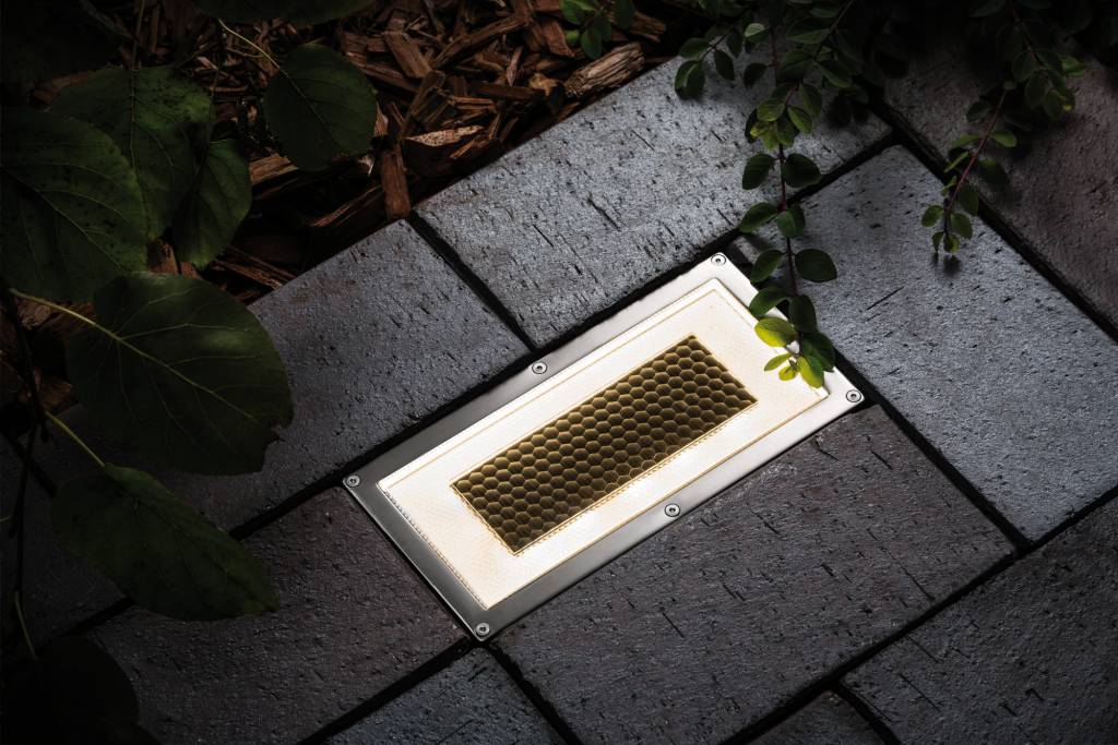 Bodeneinbauleuchten-Set Solar Box LED Edelstahl, 1er Set