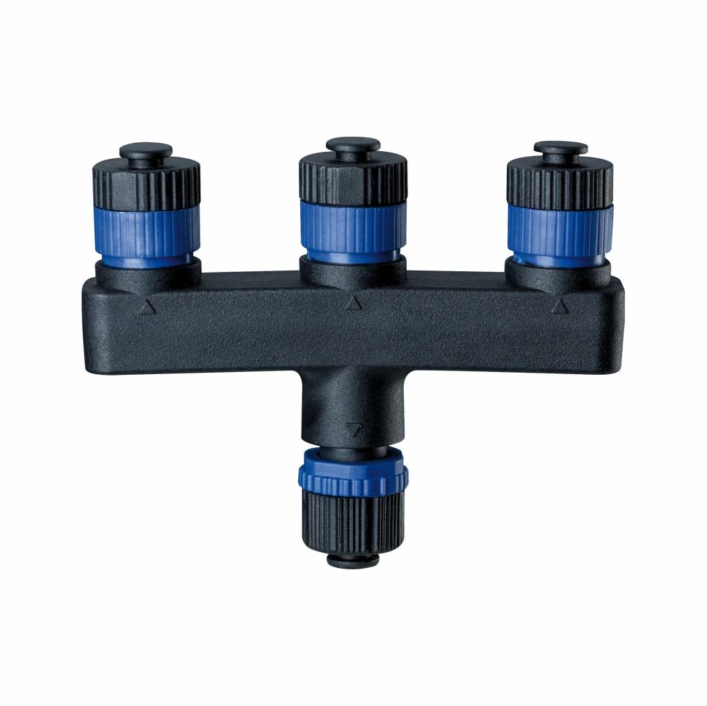 Plug & Shine Verteiler 3-fach IP68 Schwarz