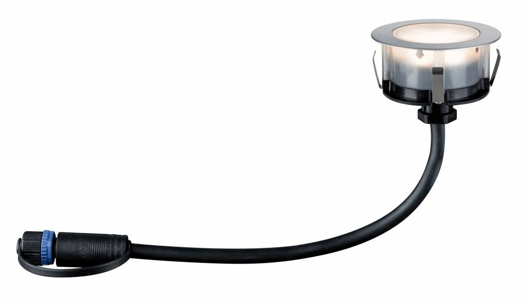 Plug & Shine Bodeneinbauleuchte Floor Eco IP65 3000K 1W 24V Silber