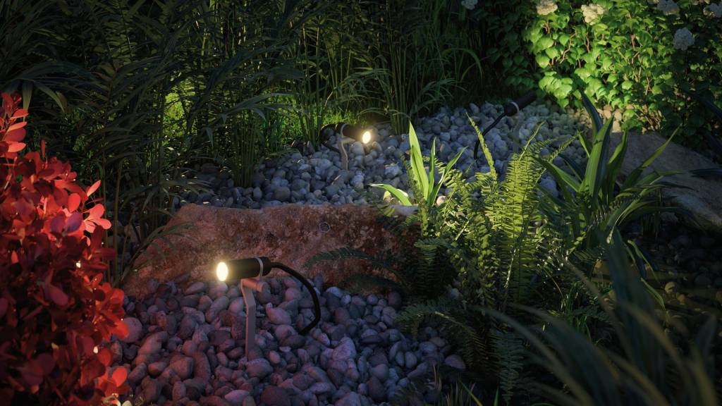 Plug & Shine Erdspieß Plantini IP65 3000K 2,5W 24V Anthrazit