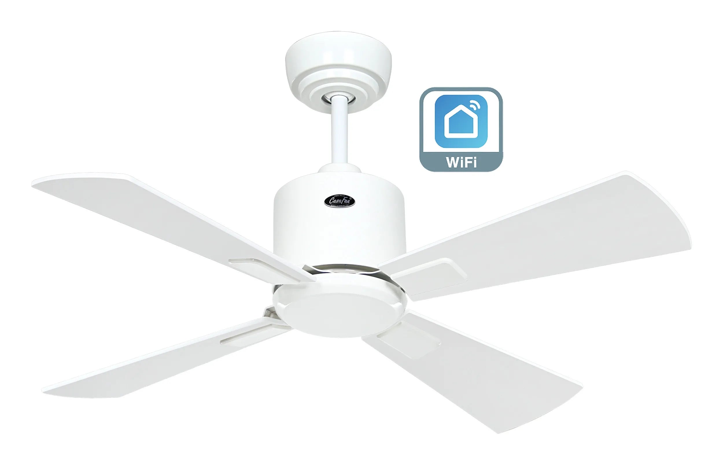 CasaFan ECO NEO III 92 WiFi – Lack weiß, Lack weiß/Lack lichtgrau
