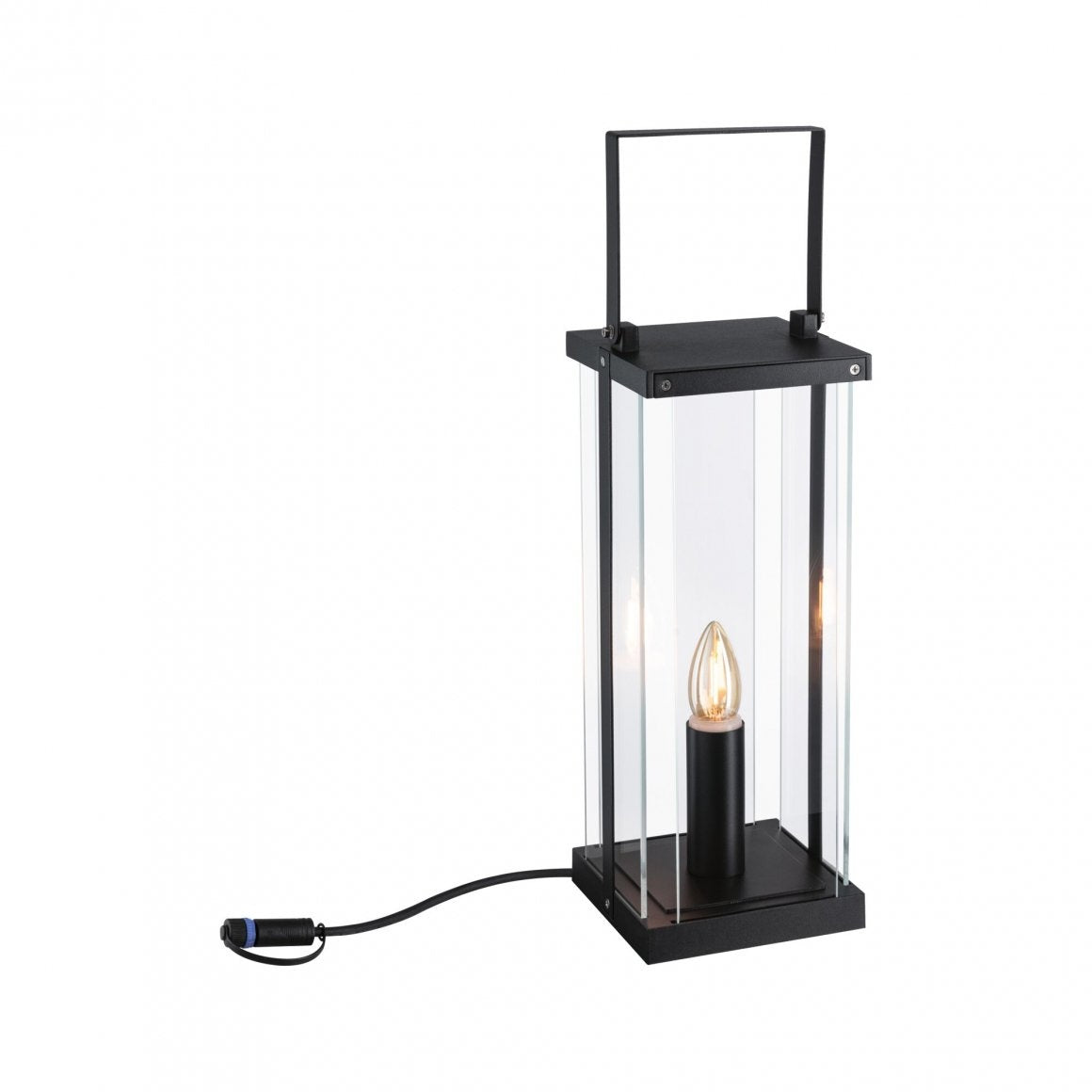 Plug & Shine Laterne Classic Einzelleuchte IP44 1900K 2W Anthrazit