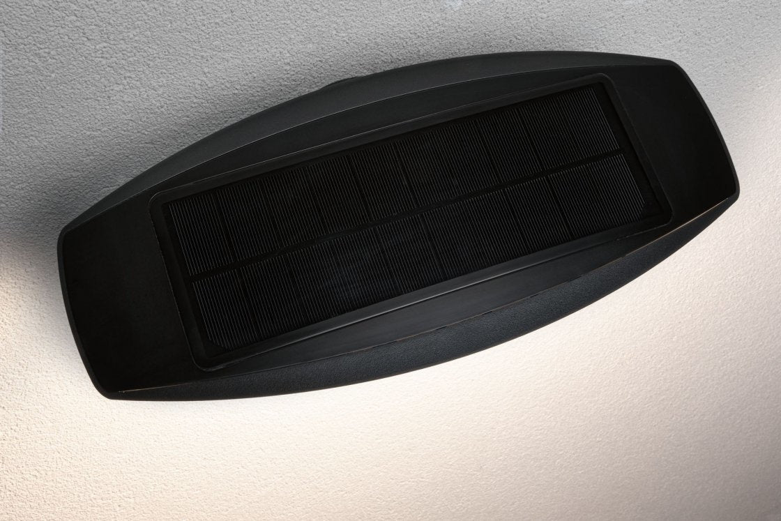Solar LED Außenwandleuchte Kiran Bewegungsmelder IP44 3000K 280lm Anthrazit
