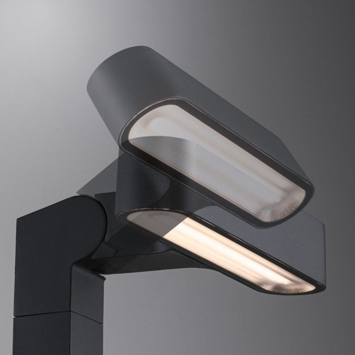 Plug & Shine LED Pollerleuchte Ito Horizontale Ausrichtung IP65 3000K 6W Anthrazit