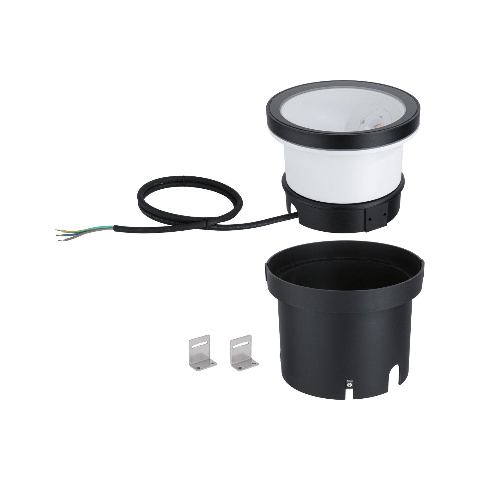 LED Wandfluter Ocos IP67 155mm 3000K 6,2W 190lm 230V 75° Anthrazit Metall
