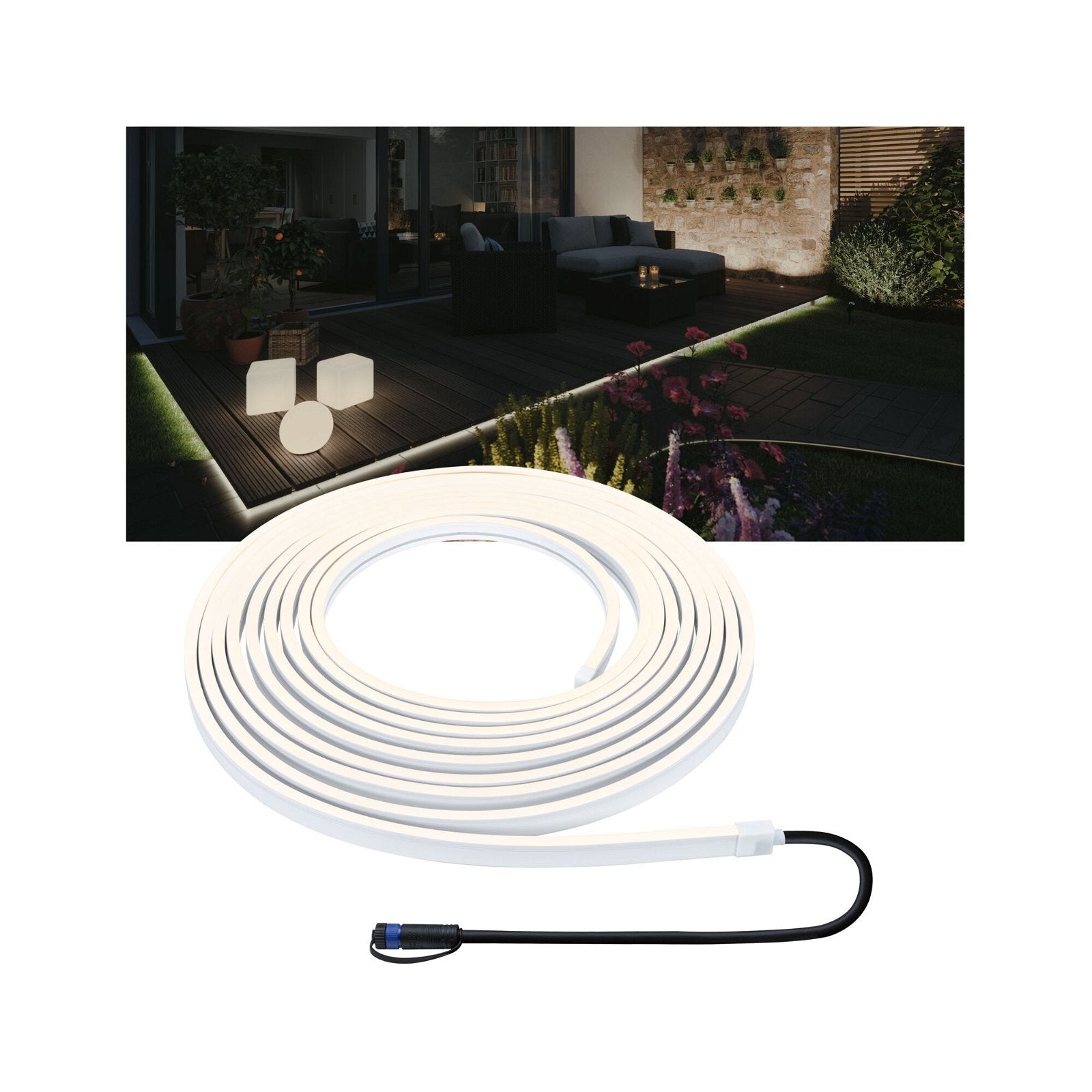 Plug & Shine LED Stripe Smooth Einzelstripe IP68 3000K 46W