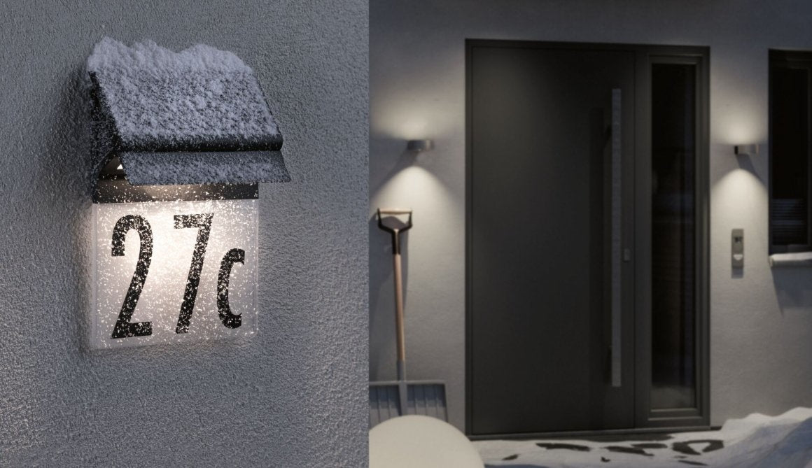 Solar LED Hausnummernleuchte Neda IP44 3000K 14lm Schwarz
