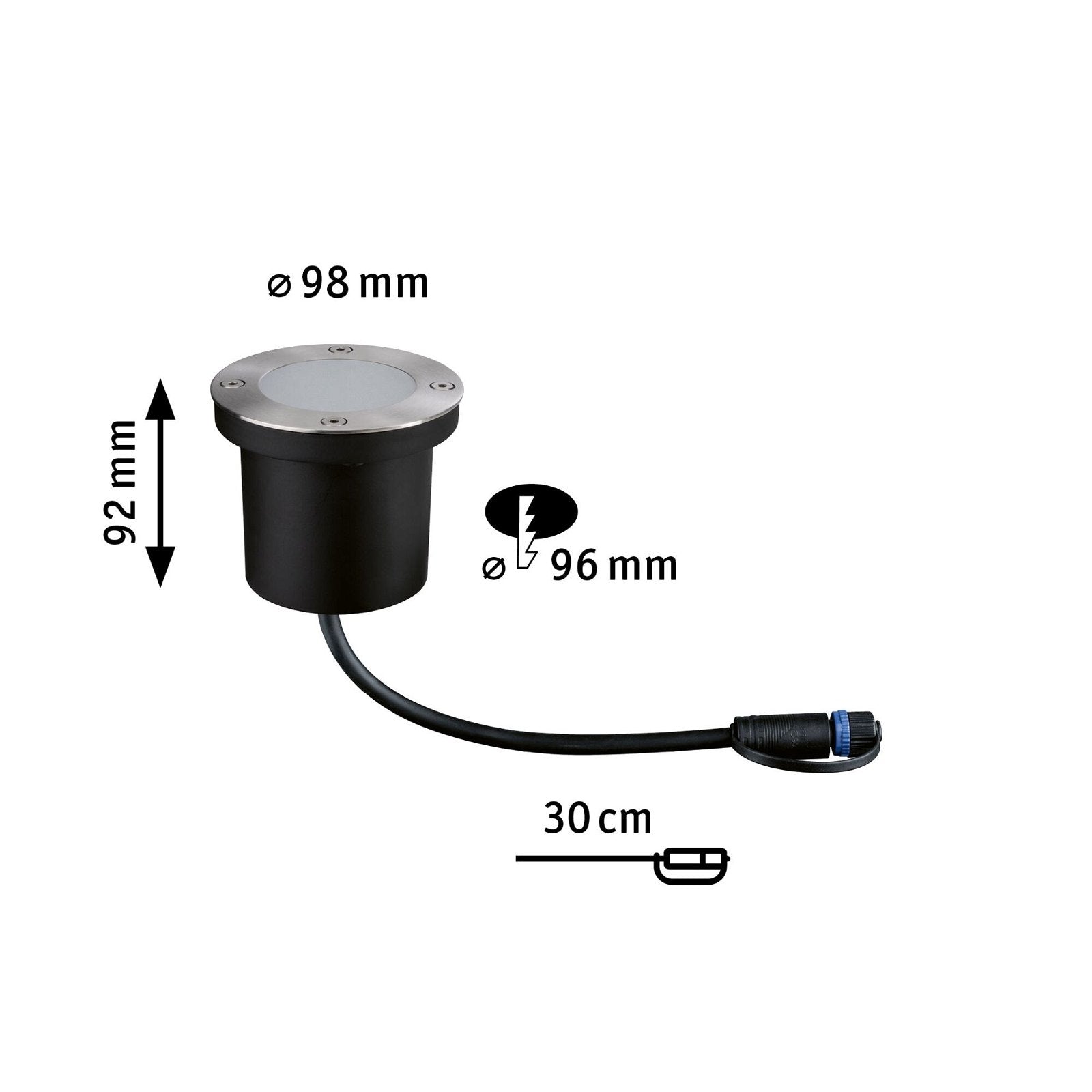 Plug & Shine LED Bodeneinbauleuchte Floor Einzelleuchte Insektenfreundlich